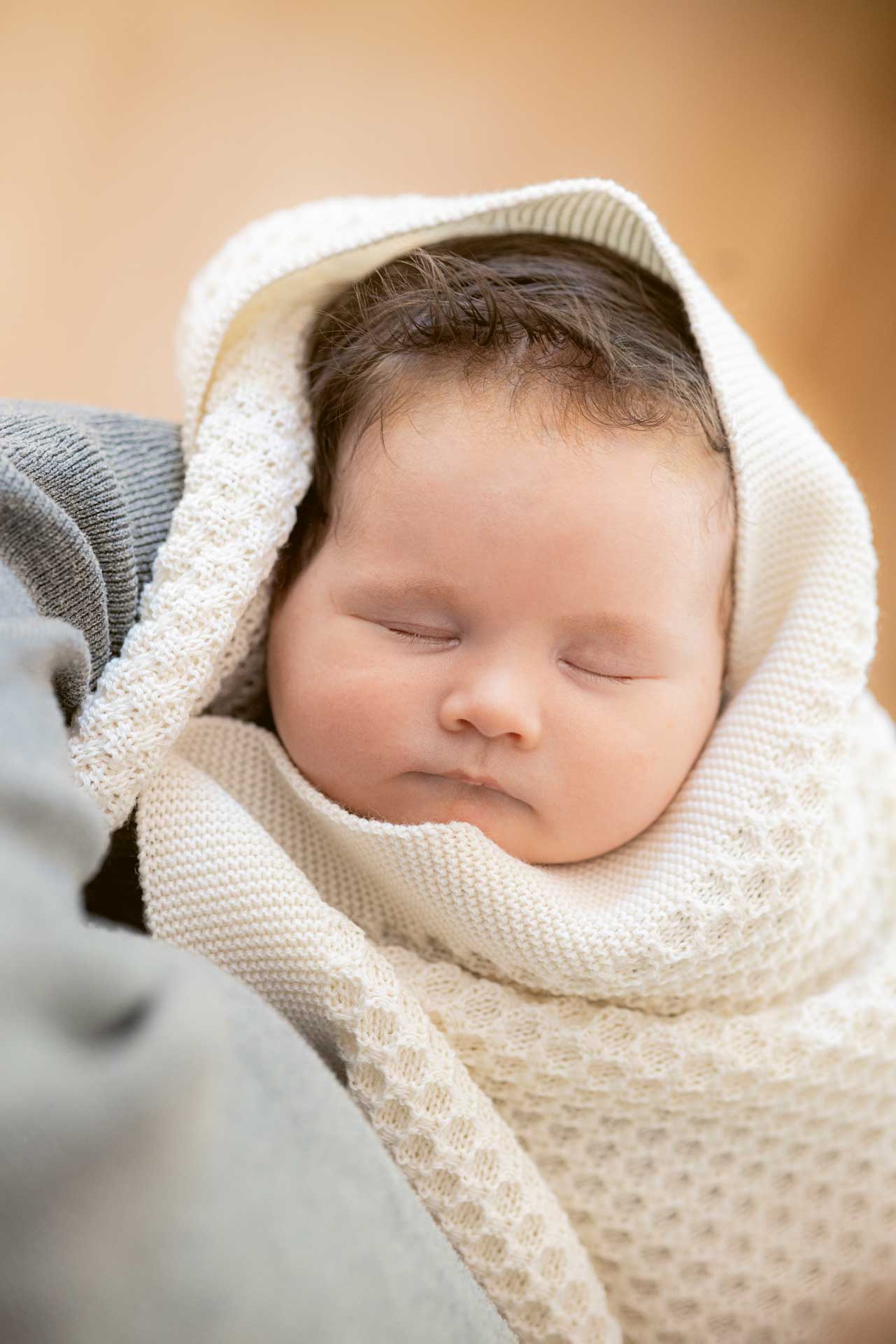 DISANA Voštinová pletená deka merino vlna grey