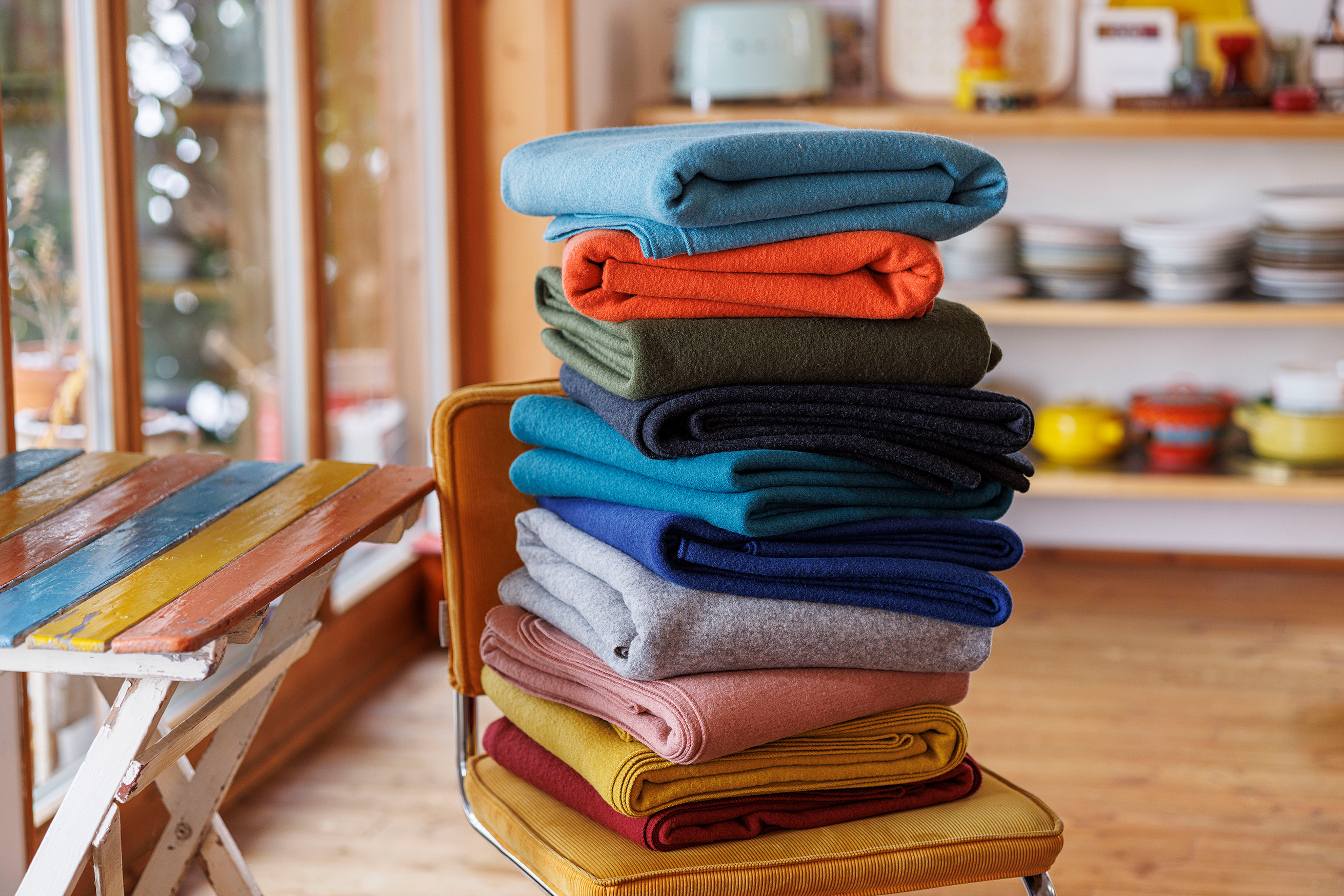 DISANA Flaušová deka merino vlna grey