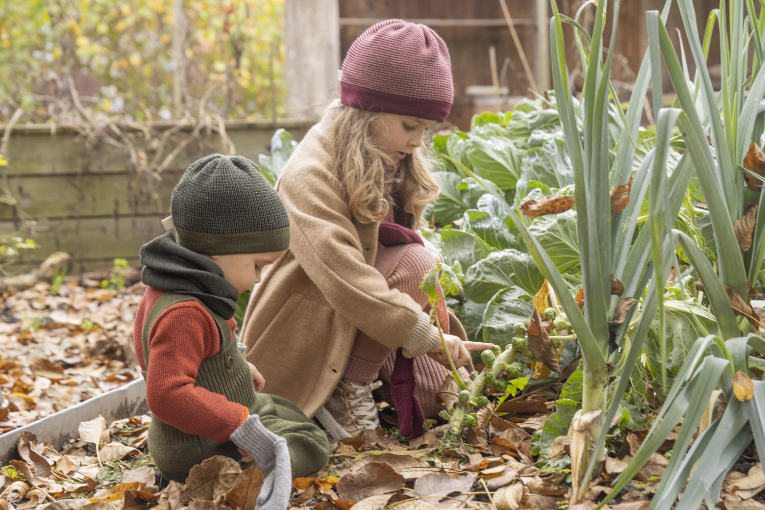 DISANA Dívčí kabát merino vlna caramel