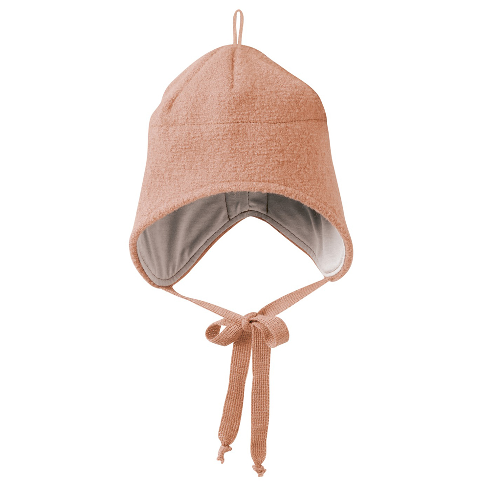 DISANA Flaušová čepice merino vlna rose