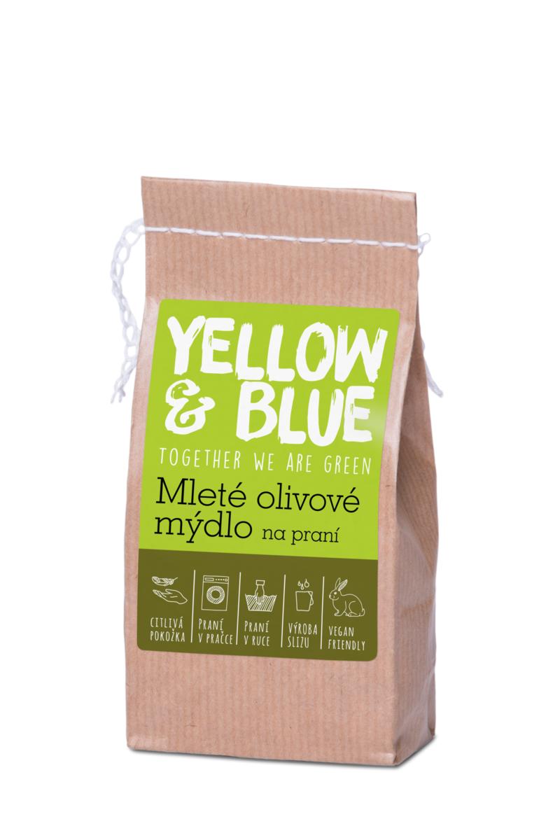 YELLOW & BLUE Mleté olivové mýdlo na praní