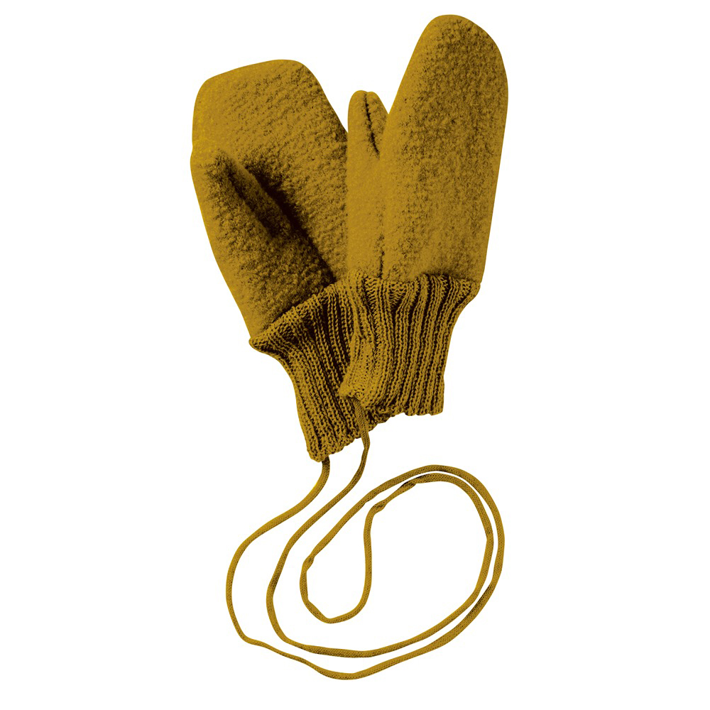 DISANA Flaušové rukavice merino vlna gold