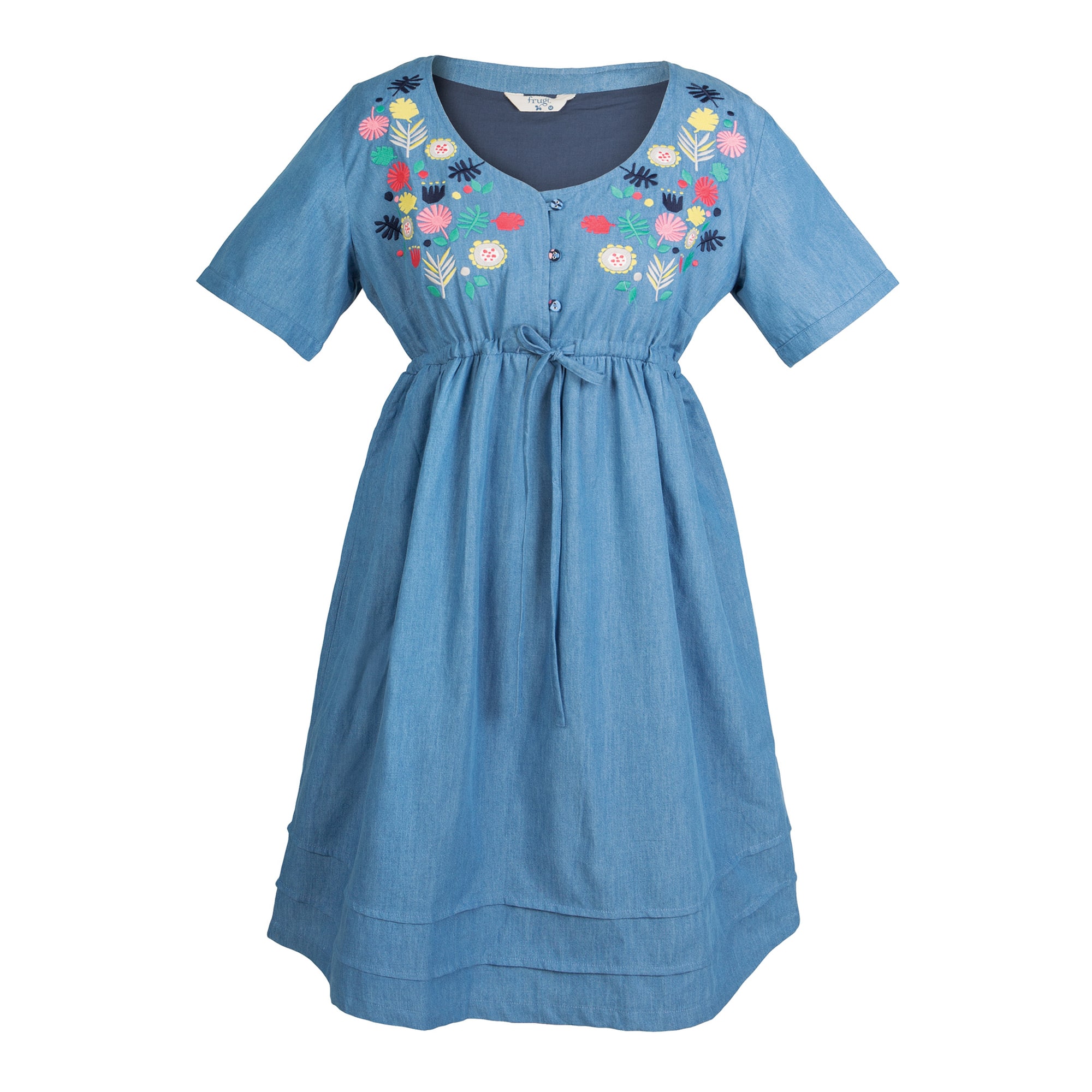 FRUGI Těhotenská / Kojící tunika s výšivkou biobavlna