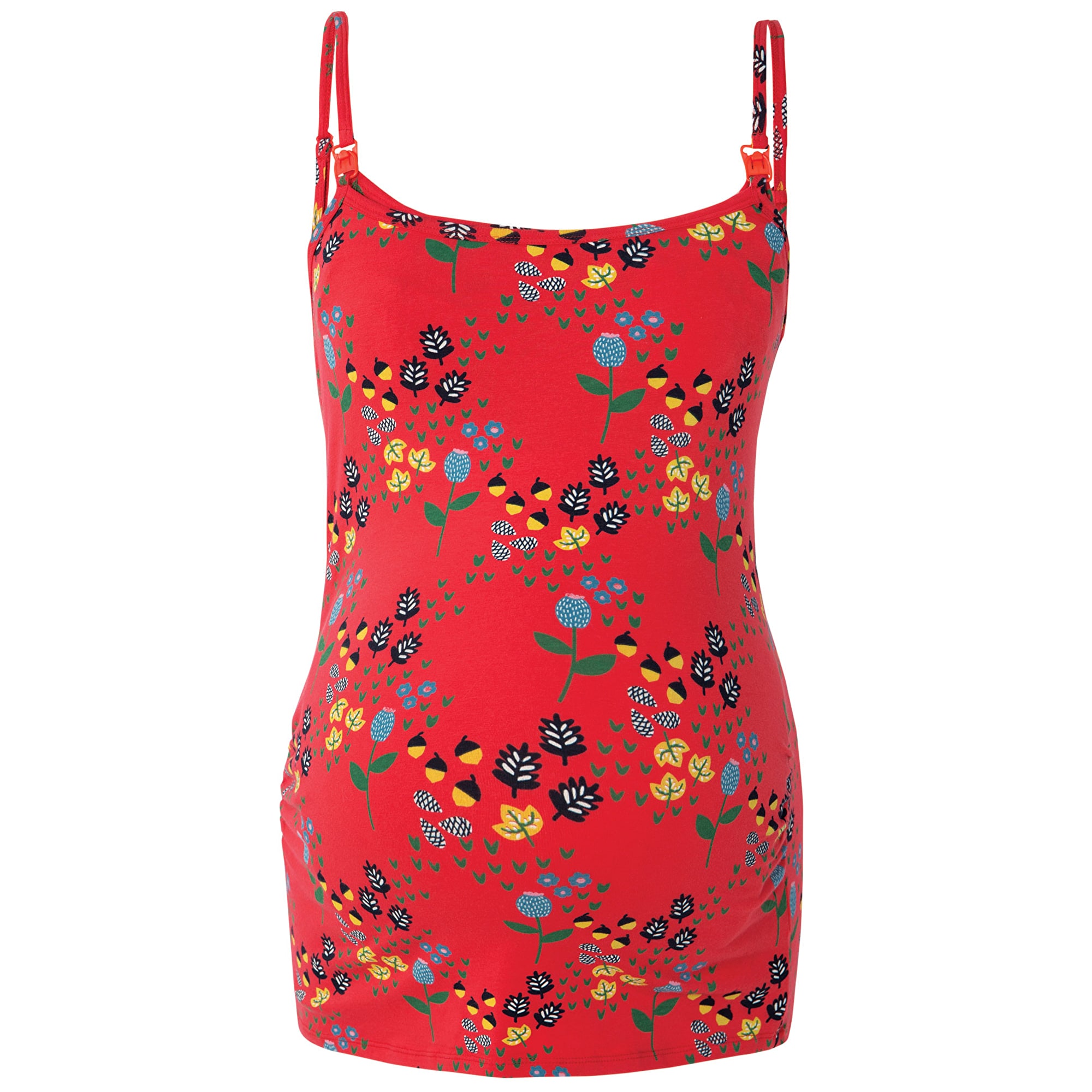 FRUGI Těhotenské / Kojící červené tílko biobavlna