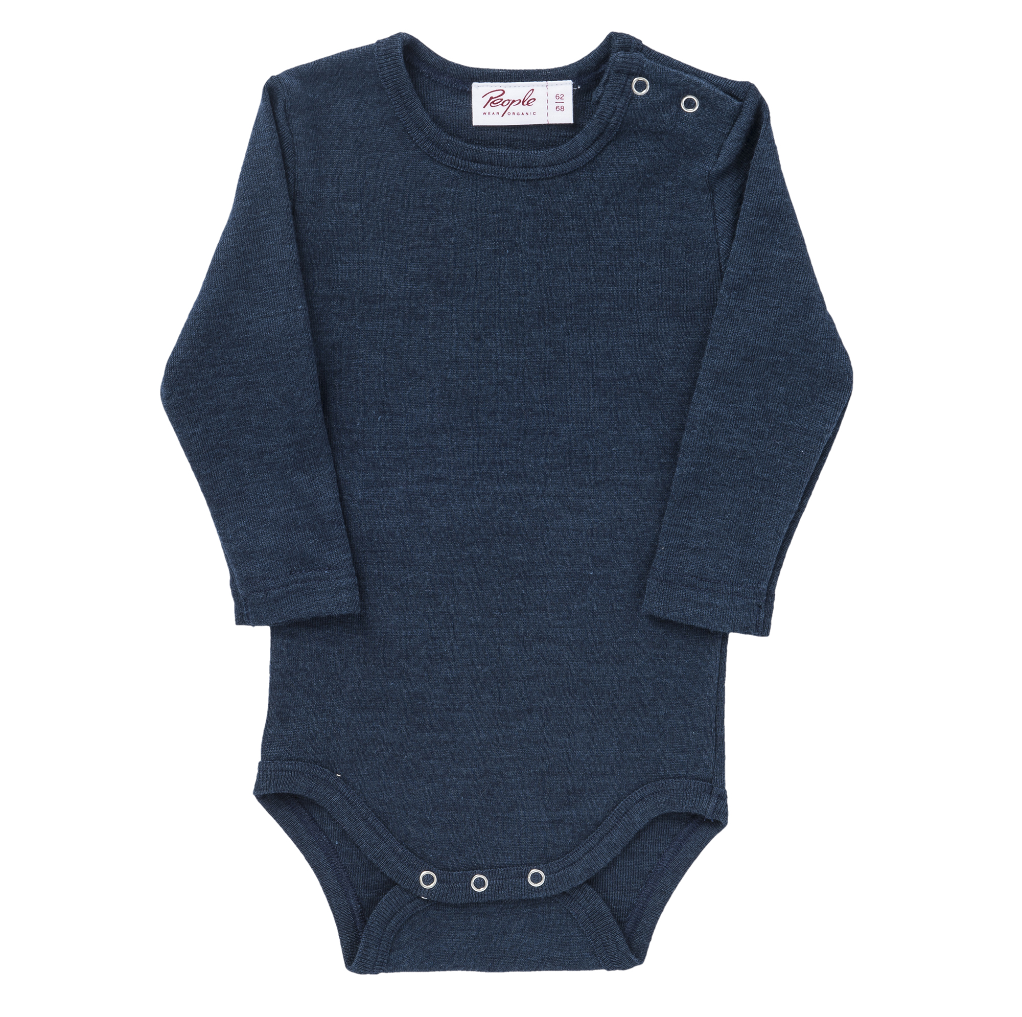 PEOPLE WEAR ORGANIC Tmavě modré body vlna/hedvábí
