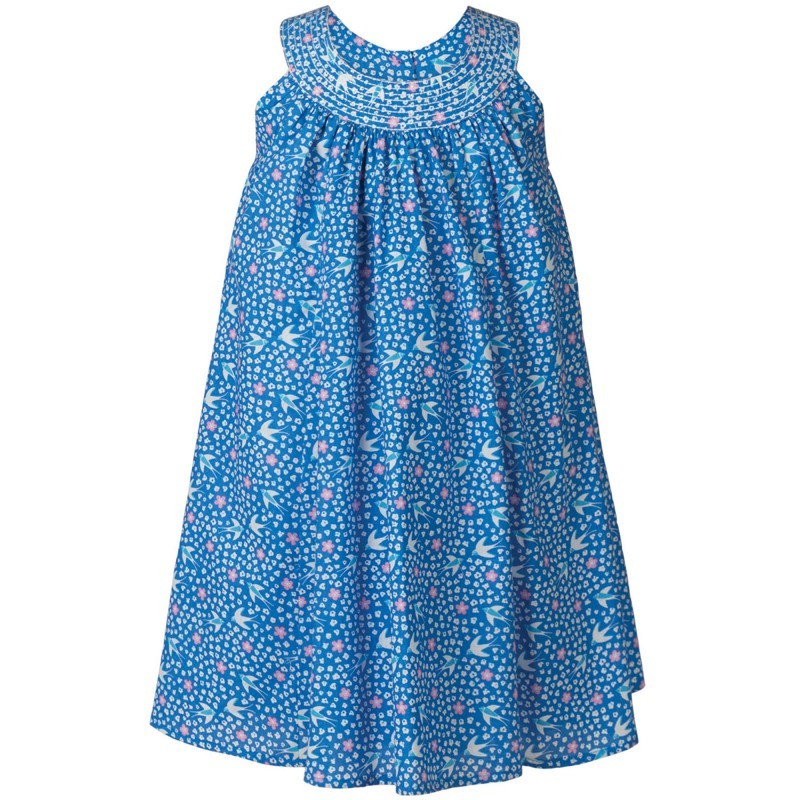 FRUGI Kytičkové rozšířené šaty biobavlna