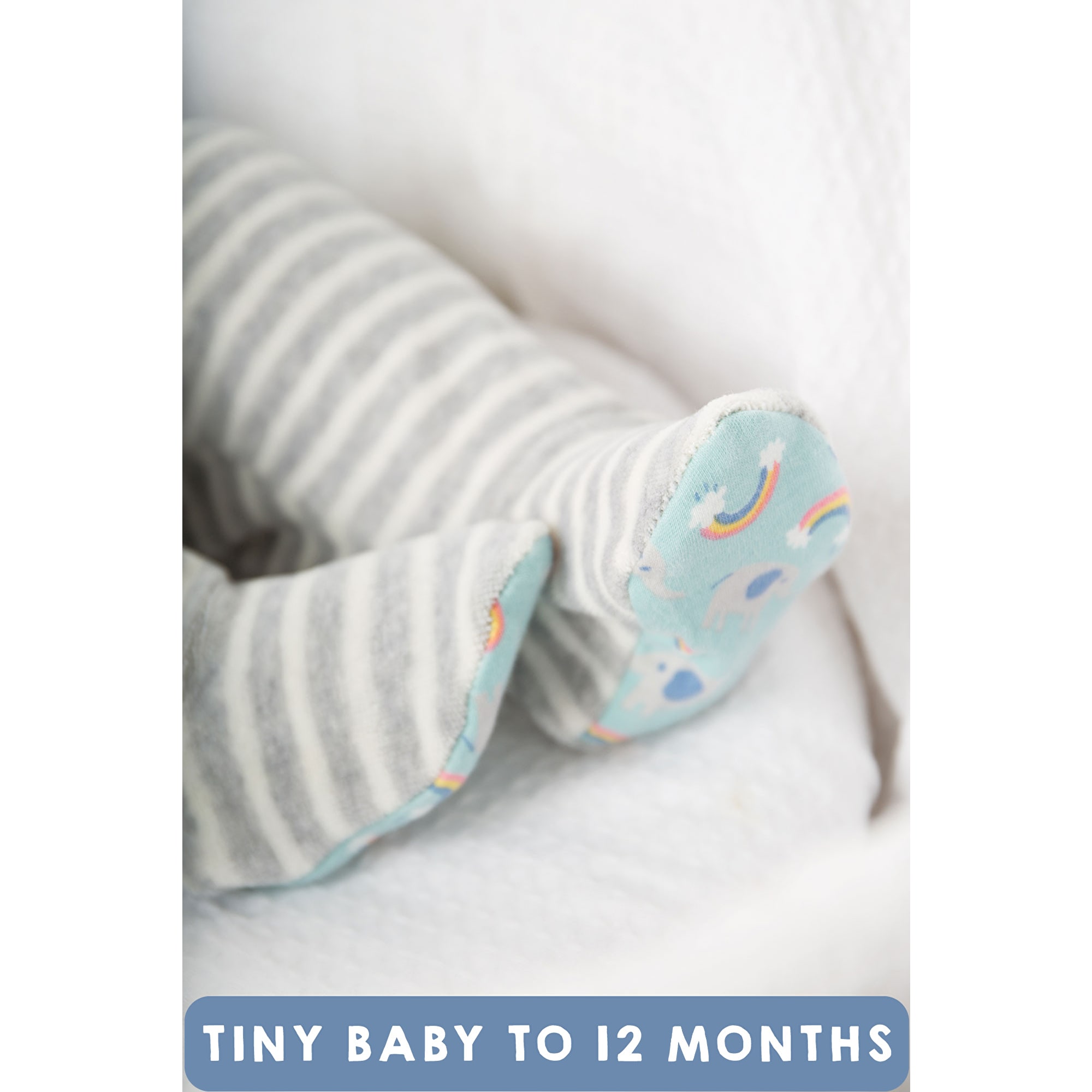 FRUGI Šedé pruhované polodupačky biobavlna