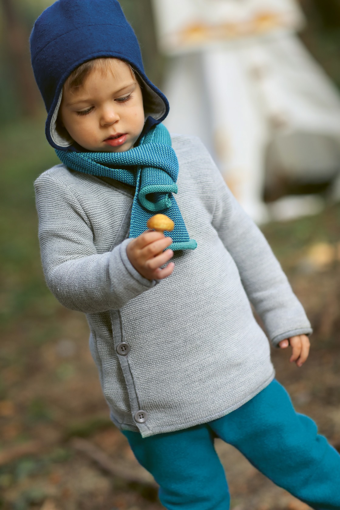 DISANA Flaušová čepice merino vlna lagoon