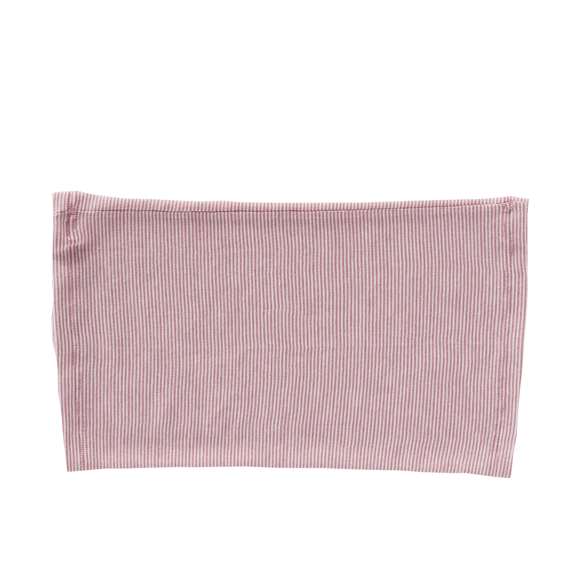 PEOPLE WEAR ORGANIC Růžový proužkovaný nákrčník vlna/hedvábí