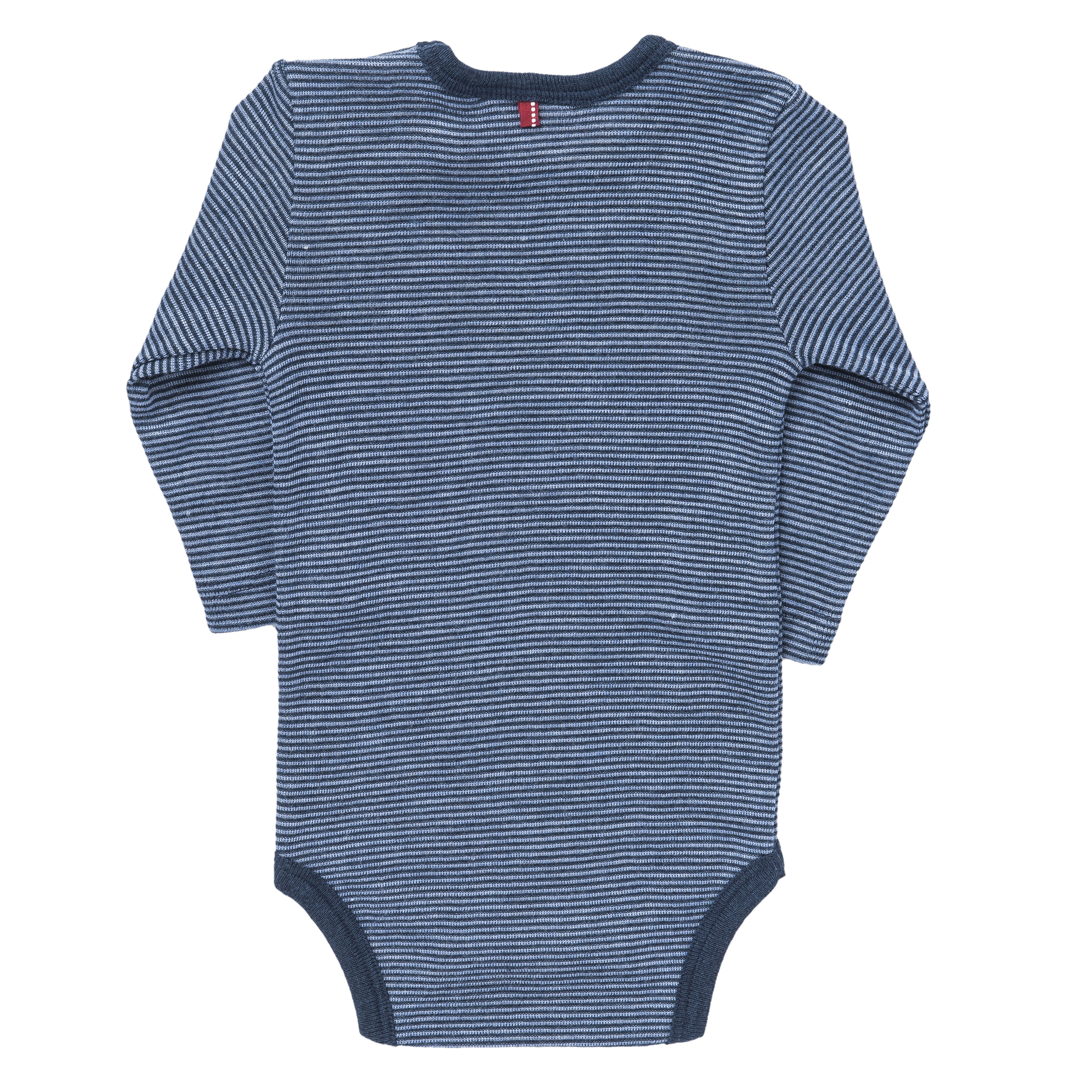 PEOPLE WEAR ORGANIC Tmavě modré proužkované body vlna/hedvábí