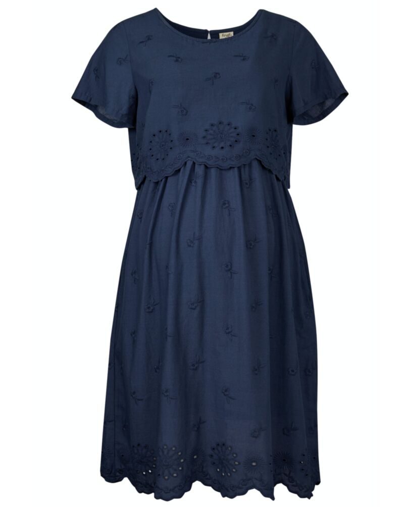 FRUGI Těhotenské a kojící šaty indigo