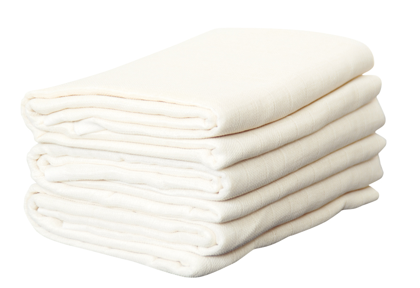 DISANA Čtvercová mušelínová plena biobavlna natural, 5 ks