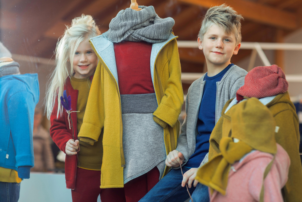 DISANA Cardigan merino vlna šedý