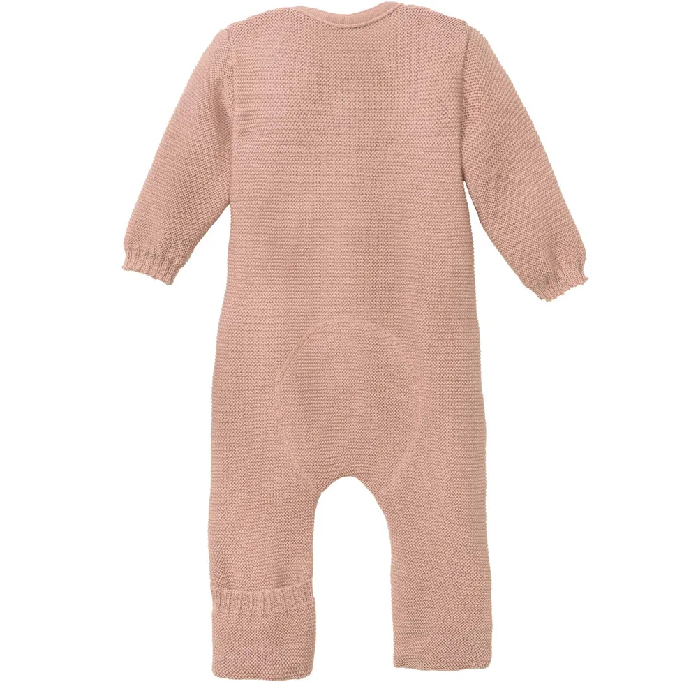 DISANA Pletený overal merino vlna rose