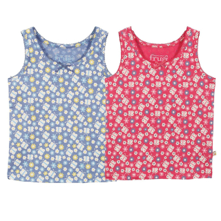 FRUGI Dívčí tílko motýlci biobavlna, 2 ks