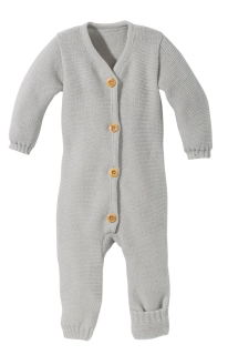 DISANA Pletený overal merino vlna grey