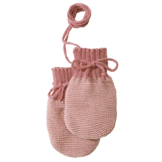 DISANA Rukavičky merino vlna rose/natural