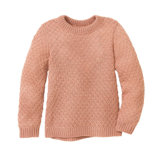 DISANA Aran svetr merino vlna rose