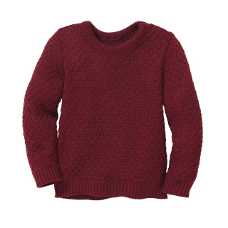 DISANA Aran svetr merino vlna cassis