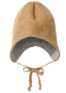DISANA Flaušová čepice merino vlna caramel