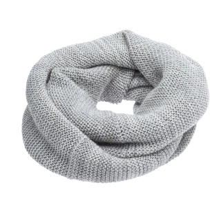 DISANA Kulatá šála merino vlna grey/natural