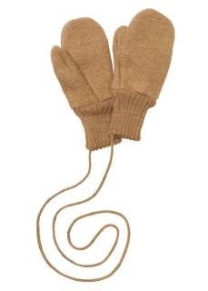 DISANA Flaušové rukavice merino vlna caramel